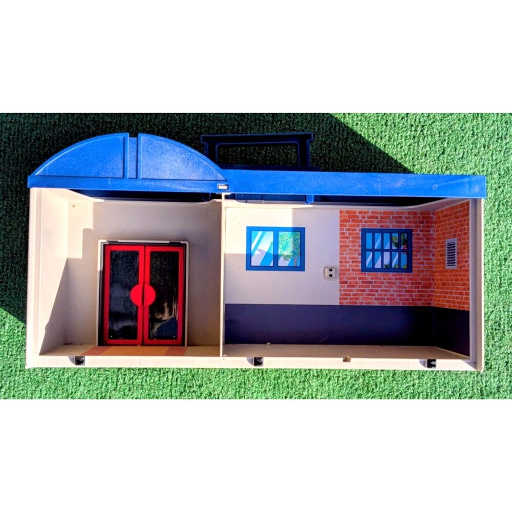 INCOMPLETE Playmobil 5299 Take Along Police Station Building Toy Carry Case GUC - Picture 3 of 4